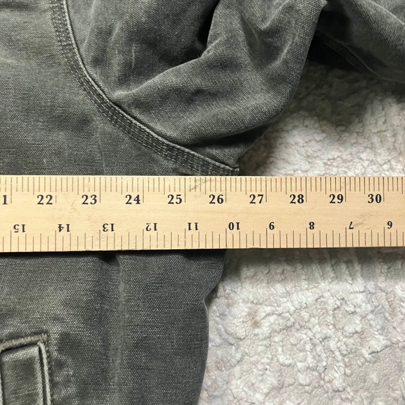 Vintage Carhartt J14 MOS Green Santa Fe Canvas Quilt Lined Jacket Mens XL Tall - Picture 12 of 12